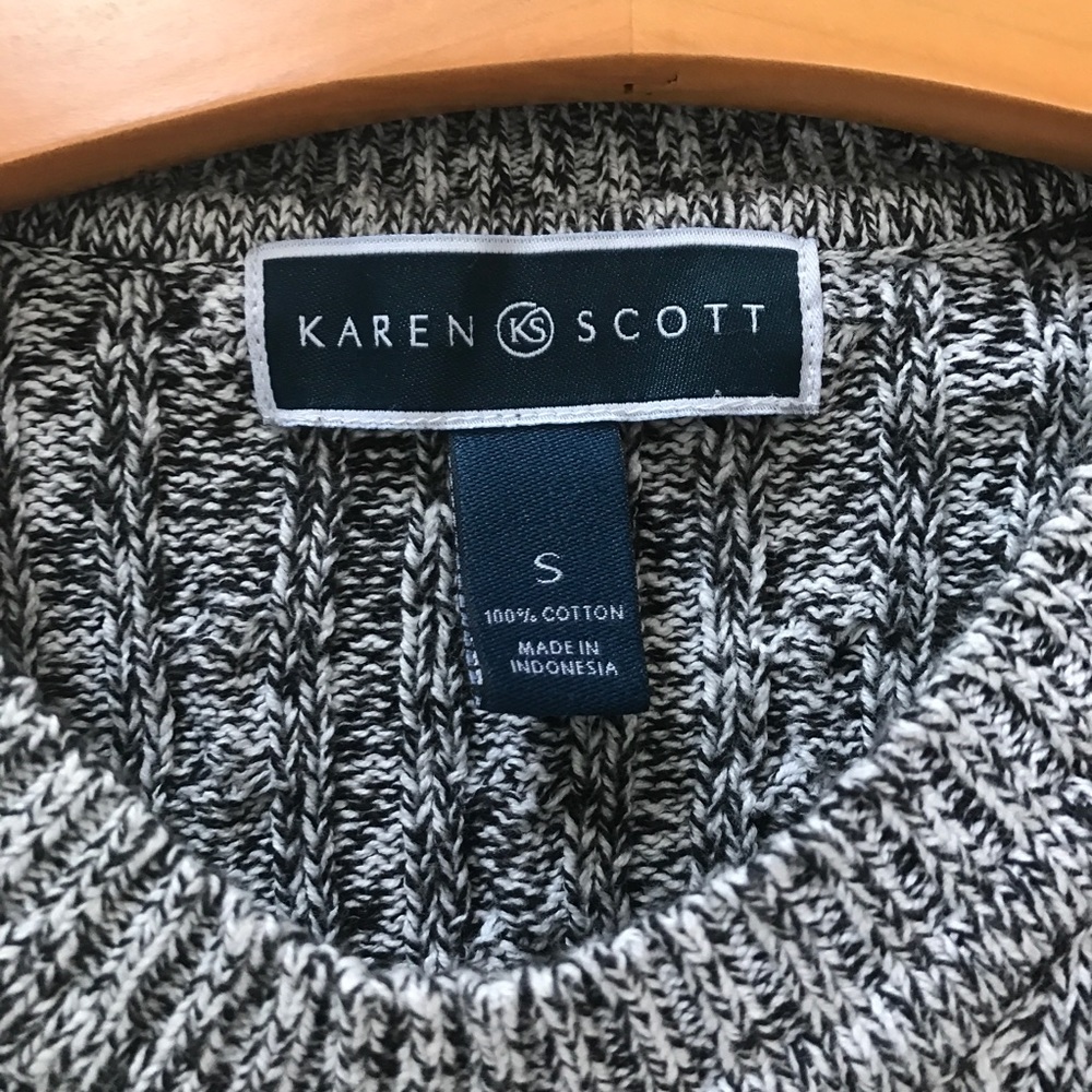 Karen Scott Cable Knit Sweater